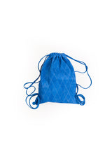 YMW argyle gym sack -  vintage blue