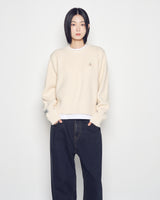 25FW WOMAN A SYMBOL KNIT IVORY