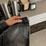 Biwon Washed Biker Denim Jacket