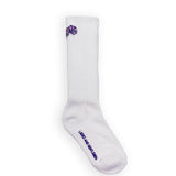 Dice Logo Crew Socks White