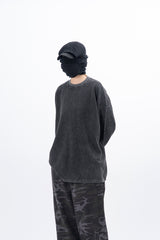 Cell Stone Washed Waffle Long Sleeve T-Shirt