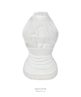 Serena Lace Halter Top (2color)