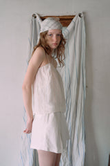  T/T Oat pleats skirt pants (white)