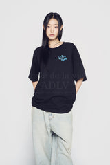 24FW スクリプトロゴベアアートワーク半袖Tシャツ ブラック
