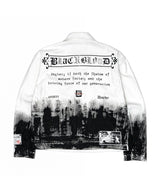 BBD アングザイエティ スモーク グラフィック デニム ジャケット (White)