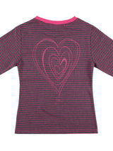 LOVE U LONG SLEEVE T (GREY & PINK)