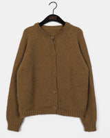 Cuang feminine fit alpaca raglan knit cardigan