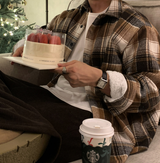 ニーチーズウィンターファーラインウールチェックサザン