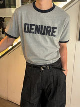 [S/S] デニムパッチリングハーフTシャツ(2color)