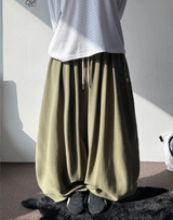 リンリンリネンリネンバルーンピンタックロングパンツ4カラー