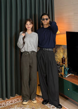 Women's デイリーウォッシャブルVネックニット 14COLOR
