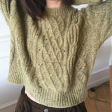 Nata Bokashi Twisted Round Knitwear