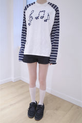 メロディストライプTシャツ