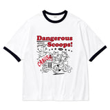 DANGEROUS SCOOP RINGER T-SHIRT (3color)