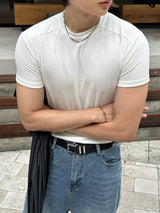 [1+1] LMN Aven Cut Muscle Fit Short Sleeve T-Shirt (3 colors)