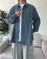 ミカウォッシングチェックシャツ