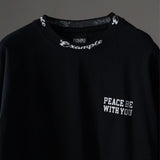 EXAMPLE カーシブサークルロゴビッグカーラー L/S TEE