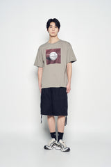 25SS スクエアバスケットボールショートスリーブTシャツ ココア
