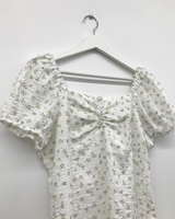 シヤフローラルパフドレス (2color)