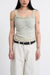 Floral Shirred Sleeveless