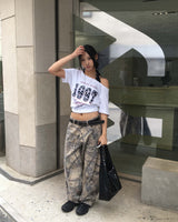 Tree denim pants