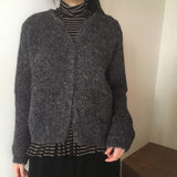 ディレンヘアリーVニットカーディガン