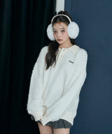 UNISEX ルーズポロニット