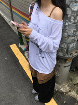 ビンテージワンショルダーTシャツ
