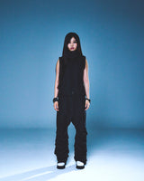 TUKED BAGGY PANTS (BLACK)