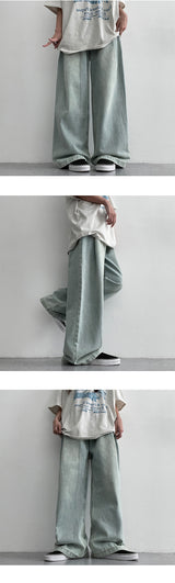 Bow pintuck wide pants