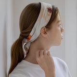 PRESSED FLOWER SCARF - Orange