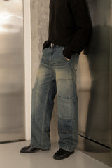Washed Carpenter Pocket Pants