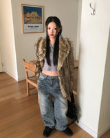 Innit Embo Dirty Wash Straight Denim Pants