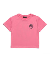 DOUBLE LINE STACK LOGO CROP T-SHIRTS