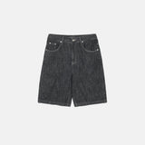 LMN イースタンマイクロクールハーフカプリワイドデニムハーフパンツ (3 colors)