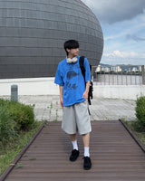 Vedder Damage Short Sleeve T-Shirt(BLUE)