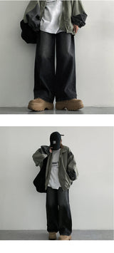 [Planning product!] Rattol washed wide denim pants (2 colors)