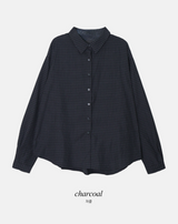 [SHOPPERMADE] AL オータムオーバーフィットチェックシャツ (3color)