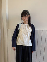 26SS★ [BAONHAUS] ケトゥンドットカラーマッチングラグランTシャツ