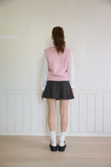 FLUFFY KNIT VEST (2 COLORS)