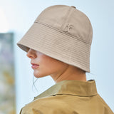 VA Curved Stud Round Drop Bucket Hat / Beige