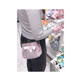 ミディアム ミューテッド ピンク レオパード フレーム バッグ (handmade bag)