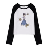 Pony Star Long Sleeve (Black) F25QB095