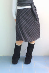 More cross checkered skirt