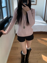 ビスチェVネックリブスリムフィットニット