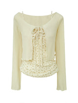 Rosetta Floral Layered Cardigan Set 232841733