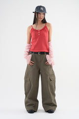 Balloon detail cargo pants