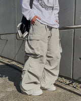 Bake Wide Cargo Pocket Nylon Pants