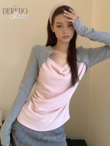 pink layered t-shirt