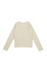 Stripe wool Tee [Ivory]
